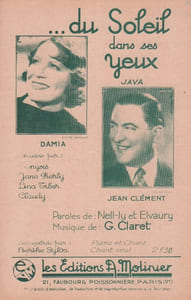 Partition de la chanson : Du soleil dans ses yeux        