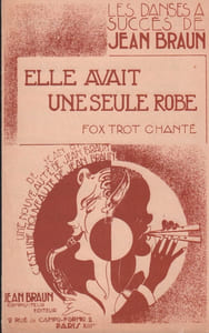 Partition de la chanson : Elle avait une seule robe