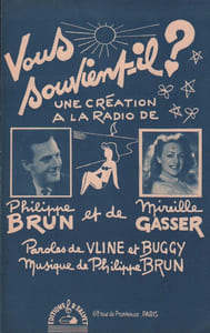 Partition de la chanson : Vous souvient-il ?