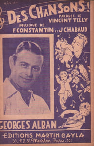 Partition de la chanson : Des chansons !        