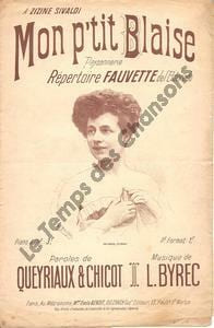 Partition de la chanson : Mon p'tit Blaise Paysannerie Eldorado