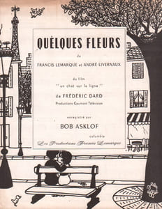 Partition de la chanson : Quelques fleurs Chat sur la ligne (Un)