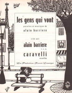 Partition de la chanson : Gens qui vont (Les)