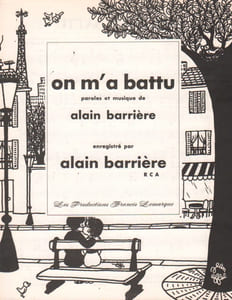Partition de la chanson : On m'a battu