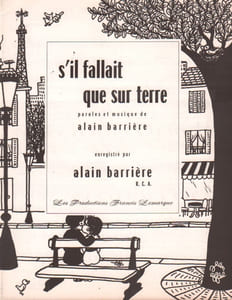 Partition de la chanson : S'il fallait que sur terre