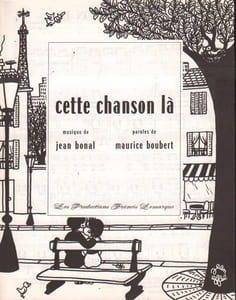 Partition de la chanson : Cette chanson là