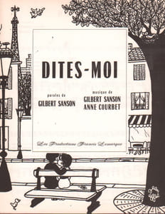 Partition de la chanson : Dites-moi