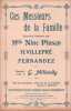 Partition de la chanson : Ces Messieurs de la Famille     Sans accompagnement musical   Chanson d'actualité . Fernandez,Pinson Nine,Villepré Hortense ...