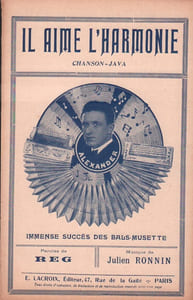 Partition de la chanson : Il aime l'harmonie       Chansonnette 