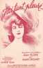 Partition de la chanson : J'ai tant pleuré ...     Edition de 1954   . Flore Anny,Dassary André - Rico Joseph - Millandy Georges