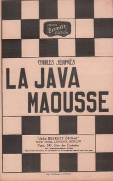 Partition de la chanson : Java maousse (La) . - Seringès Ch. - Fontex