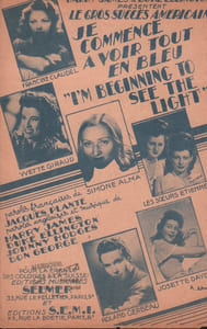 Partition de la chanson : Je commence à voir tout en bleu ( I'm beginning to see the light )