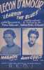 Partition de la chanson : Leçon d'amour ( Learnin' the blues )        . Hélian Jacques,Marjane Léo,Gould Anny,Warner Eddie,Rostaing Hubert,Dieval Jack ...