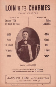Partition de la chanson : Loin de tes charmes        