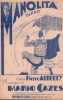 Partition de la chanson : Manolita        .  - Cazes Mario - Alberty Pierre