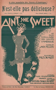 Partition de la chanson : N'est-elle pas délicieuse / Ain't she sweet        