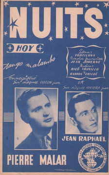 Partition de la chanson : Nuits ( Hoy ) . Raphaël Jean,Malar Pierre - Truxillo Rico,Chiloë Ramon - Jouenne Jean,Tortiluna