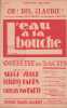 Partition de la chanson : Oh ! dis, Claudie !      Eau à la bouche (L')  Théâtre Daunou. Gravey Fernand,Hégoburu Loulou - Van Parys Georges,Parès ...