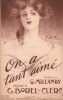 Partition de la chanson : On a tant aimé ...        .  - Borel-Clerc Ch. - Millandy Georges