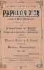 Partition de la chanson : Papillon d'or ( Gold Butterfly ) A Mademoiselle Augustine Milliard        .  - Franceschini - Castel,Aubin Vincent