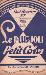 Partition de la chanson : Plus joli coin (Le)
