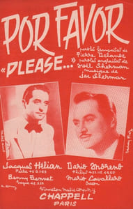 Partition de la chanson : Por favor ( Please )