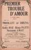 Partition de la chanson : Premier trouble d'amou ou quel émoi ...        . Druna,Priolet,Roz Gaby,Patti Rosa,Amat Suzanne - Gramon Paul - Gilor