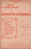 Partition de la chanson : Quand tu m'aimais        .  - Farjall Lucien - Farjall Lucien