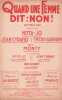 Partition de la chanson : Quand une femme dit : Non !       Chanson gaie . Cyrano Jean,Gardoni Fredo,Nitta-Jo,Dunand Max - Mario A. - Alberty Pierre