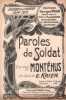 Partition de la chanson : Paroles de Soldats Hommage aux Officiers Républicains morts au Champ d'Honneur  Série épisodes de la guerre 1914-1915    ...