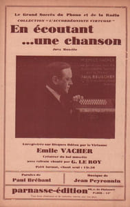 Partition de la chanson : En écoutant ... une chanson