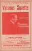 Partition de la chanson : Valsons Suzette        . Vacher Emile - Peyronnin Jean - Marty E.