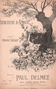 Partition de la chanson : Berceuse d'amour Poésie