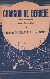 Partition de la chanson : Chanson de bergère