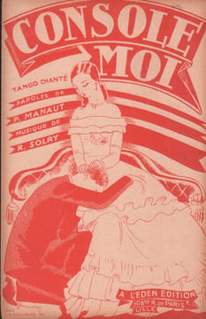 Partition de la chanson : Console moi l'illustration a été conçue par Léopold Simons ( Auteur, comédien et illustrateur ) . - Solry Robert - ...