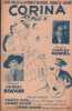 Partition de la chanson : Corina        . Humel Charles - Bouvier Georges - Humel Charles
