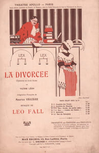 Partition de la chanson : Couplets du Sleeping      Divorcée (La)  Apollo Théâtre (L')