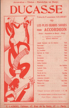 Partition de la chanson : Ducasse . - Gilbert Faidherbe -