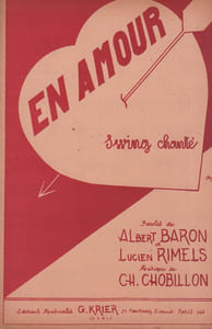 Partition de la chanson : En amour Papier fragilisé