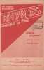 Partition de la chanson : Rhymes ( Cherchez la rime )        .  - Sarony Leslie - Dahl André,Sarony Lesly