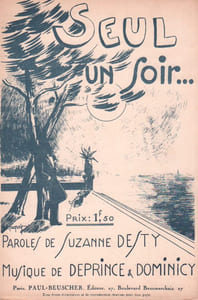 Partition de la chanson : Seul un soir