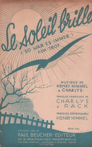 Partition de la chanson : Soleil brille (Le) ( So war es immmer )