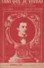 Partition de la chanson : Tant que je vivrais ( Till the end of time ) Sur les motifs de la Polonaise de Chopin       .  - Mossman Ted,Kaye Buddy - ...