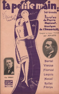 Partition de la chanson : Ta petite main l'illustration a été conçue par Léopold Simons ( Auteur, comédien et illustrateur )