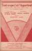 Partition de la chanson : Tout ce que j'ai t'appartient ( Everything i have is yours )        .  - Lane Burton - Valaire Robert,Valmy Jean,Adamson ...