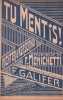 Partition de la chanson : Tu mentis !        .  - Menichetti Fr. - Richter,Kerserho