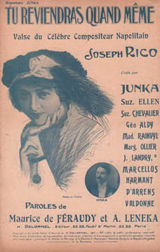 Partition de la chanson : Tu reviendras quand mme . Harmant Mr.,Rainvyl Mad,Ellen Suzanne,Aldy G.,Valdonne,Junka,Chevalier ...