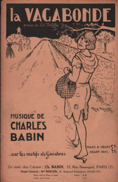 Partition de la chanson : Vagabonde (La)        . Gardoni Fredo - Babin Charles - Valette Edouard