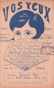Partition de la chanson : Vos yeux        