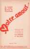 Partition de la chanson : Votre amour        .  - Gardoni Fredo - Charlys